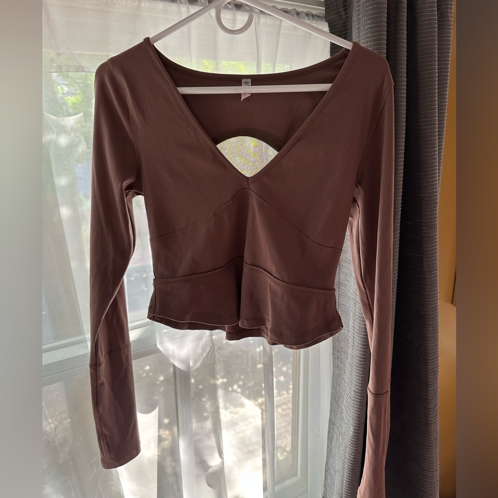 EUC FP Movement Bow Down Long Sleeve Crop
